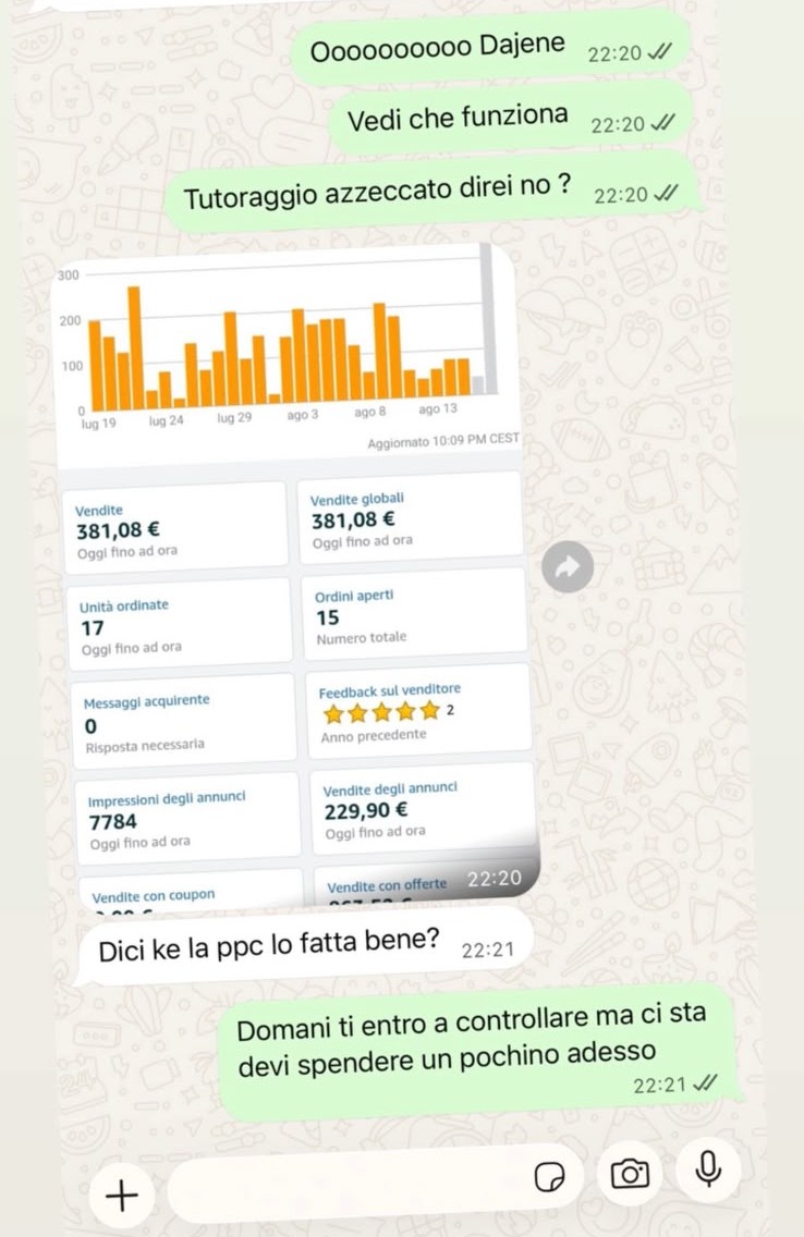 Messaggio di un cliente 8