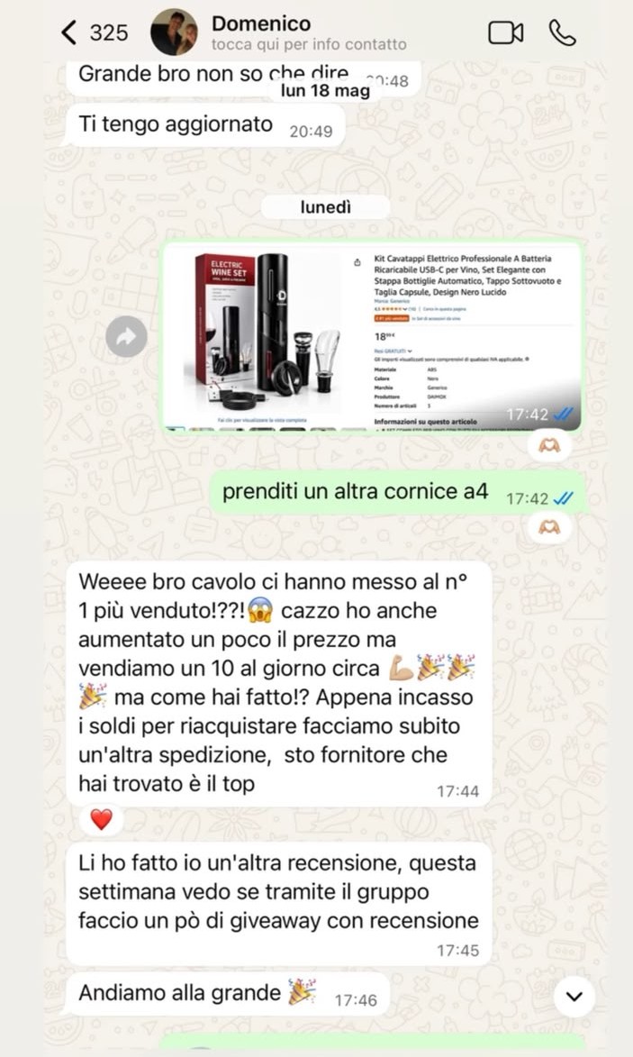 Messaggio di un cliente 9