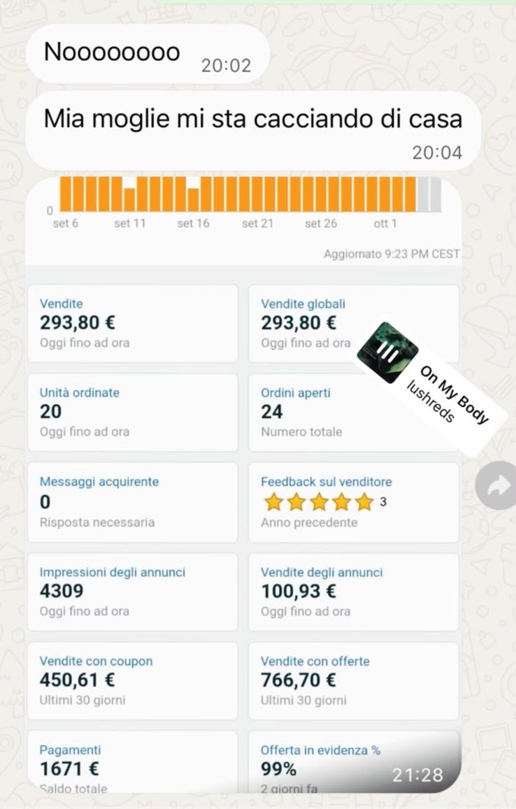 Messaggio di un cliente 3
